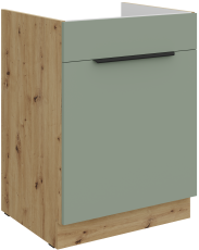 Spodnja omara Aria - aquamarine/artisan hrast - 60 ZL 1S BB