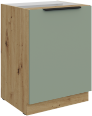 Spodnja omara Aria - aquamarine/artisan hrast - 60 D 1F BB