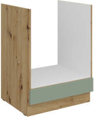Spodnja omara za vgradno pečico Aria - aquamarine/artisan hrast - 60 D GAZ BB