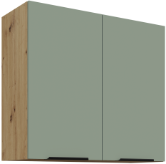 Zgornja omara Aria - aquamarine/artisan hrast - 80 G-72 2F