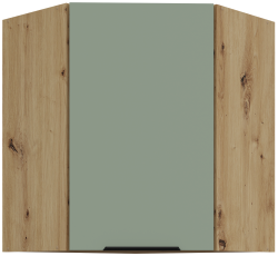 Zgornja kotna omara Aria - aquamarine/artisan hrast - 60x60 GN-72 1F (45°)