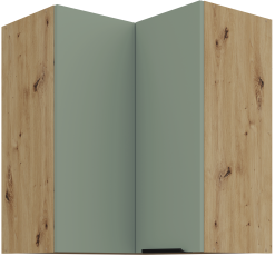 Zgornja kotna omara Aria - aquamarine/artisan hrast - 60x60 GN-72 2F (90°)