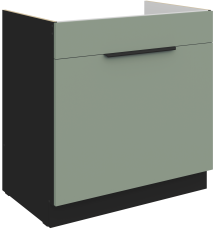 Spodnja omara Aria - aquamarine/črna - 80 ZL 1S BB