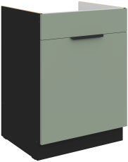 Spodnja omara Aria - aquamarine/črna - 60 ZL 1S BB