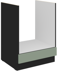 Spodnja omara za vgradno pečico Aria - aquamarine/črna - 60 D GAZ BB