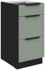 Spodnja omara Aria - aquamarine/črna - 40 D 3S BB 