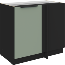 Spodnja omara Aria - aquamarine/črna - 105 ND 1F BB