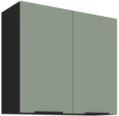 Zgornja omara Aria - aquamarine/črna - 80 G-72 2F