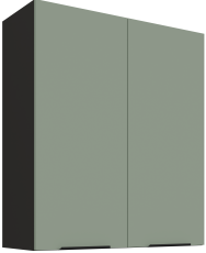 Zgornja omara Aria - aquamarine/črna - 80 G-90 2F