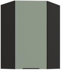 Zgornja kotna omara Aria - aquamarine/črna - 60x60 GN-90 1F (45°)