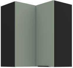 Zgornja kotna omara Aria - aquamarine/črna - 60x60 GN-72 2F (90°)