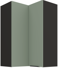 Zgornja kotna omara Aria - aquamarine/črna - 60x60 GN-90 2F (90°)