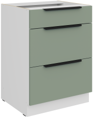 Spodnja omara Aria - aquamarine/bela - 60 D 3S BB  