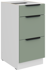 Spodnja omara Aria - aquamarine/bela - 40 D 3S BB 