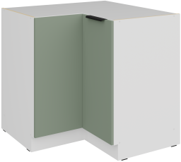 Spodnja kotna omara Aria - aquamarine/bela - 90x90 DN 2F BB