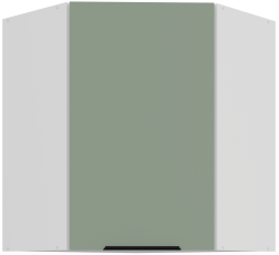 Zgornja kotna omara Aria - aquamarine/bela - 60x60 GN-72 1F (45°)