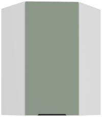 Zgornja kotna omara Aria - aquamarine/bela - 60x60 GN-90 1F (45°)