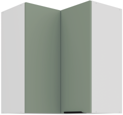 Zgornja kotna omara Aria - aquamarine/bela - 60x60 GN-72 2F (90°)