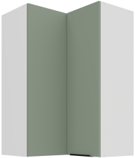 Zgornja kotna omara Aria - aquamarine/bela - 60x60 GN-90 2F (90°)