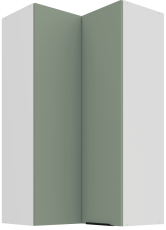 Zgornja kotna omara Aria - aquamarine/bela - 60x60 GN-108 2F (90°)