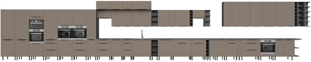 Stolarz-Lempert - Spodnja omara Aria - sandgrau/atnracit - 15 D CARGO BB