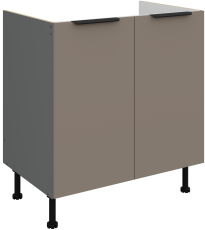 Spodnja omara Aria -  sandgrau/atnracit - 80 ZL 2F BB