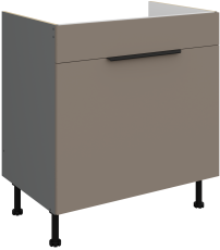 Spodnja omara Aria -  sandgrau/atnracit - 80 ZL 1S BB