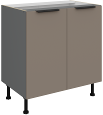 Spodnja omara Aria - sandgrau/atnracit - 80 D 2F BB