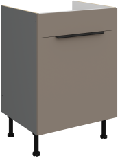 Spodnja omara Aria - sandgrau/atnracit - 60 ZL 1S BB