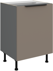 Spodnja omara Aria - sandgrau/atnracit - 60 D 1F BB