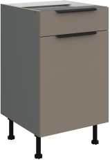 Spodnja omara Aria - sandgrau/atnracit - 50 D 1F 1S BB