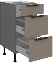 Stolarz-Lempert - Spodnja omara Aria - sandgrau/atnracit - 40 D 3S BB