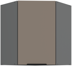 Zgornja kotna omara Aria - sandgrau/atnracit - 60x60 GN-72 1F (45°)