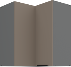 Zgornja kotna omara Aria - sandgrau/atnracit - 60x60 GN-72 2F (90°)