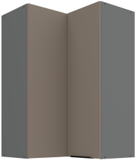 Zgornja kotna omara Aria - sandgrau/atnracit - 60x60 GN-90 2F (90°)