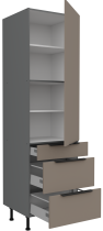 Stolarz-Lempert - Visoka omara Aria - sandgrau/atnracit - 60 DKS-210 3S1F