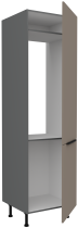 Stolarz-Lempert - Visoka omara Aria - sandgrau/atnracit - 60 LO-210 2F