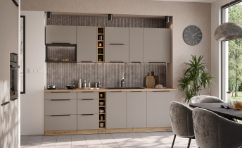 Stolarz-Lempert - Spodnja omara Aria - sandgrau/artisan hrast - 80 ZL 2F BB