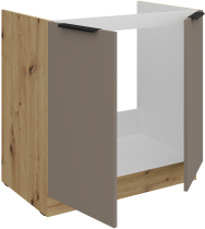 Stolarz-Lempert - Spodnja omara Aria - sandgrau/artisan hrast - 80 ZL 2F BB