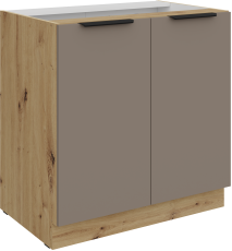 Spodnja omara Aria - sandgrau/artisan hrast - 80 D 2F BB