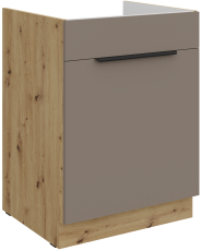 Spodnja omara Aria - sandgrau/artisan hrast - 60 ZL 1S BB