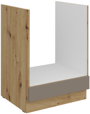 Spodnja omara za vgradno pečico Aria - sandgrau/artisan hrast - 60 D GAZ BB