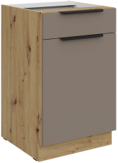 Spodnja omara Aria - sandgrau/artisan hrast - 50 D 1F 1S BB