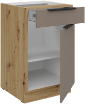 Stolarz-Lempert - Spodnja omara Aria - sandgrau/artisan hrast - 50 D 1F 1S BB