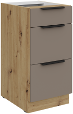 Spodnja omara Aria - sandgrau/artisan hrast - 40 D 3S BB 