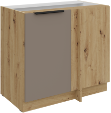 Spodnja omara Aria - sandgrau/artisan hrast - 105 ND 1F BB