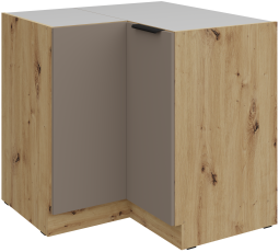 Spodnja kotna omara Aria - sandgrau/artisan hrast - 90x90 DN 2F BB