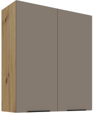 Zgornja omara Aria - sandgrau/artisan hrast - 80 G-90 2F