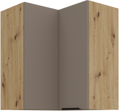 Zgornja kotna omara Aria - sandgrau/artisan hrast - 60x60 GN-72 2F (90°)