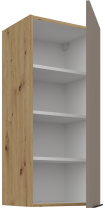 Stolarz-Lempert - Zgornja omara Aria - sandgrau/artisan hrast - 40 G-90 1F